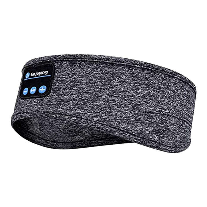 Sovemaske med Bluetooth-hovedtelefoner i grå