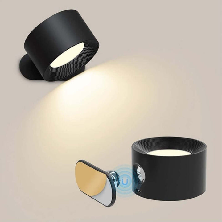 Trådløs LED Væglampe med 360° Rotation