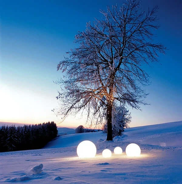 LED Havekuglelampe, Solar, Farveskift