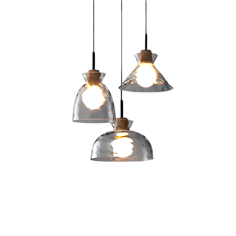 Moderne Glas Lysekrone med 1/3 Hoveder