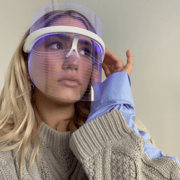 LED-lysterapimaske til strålende hud
