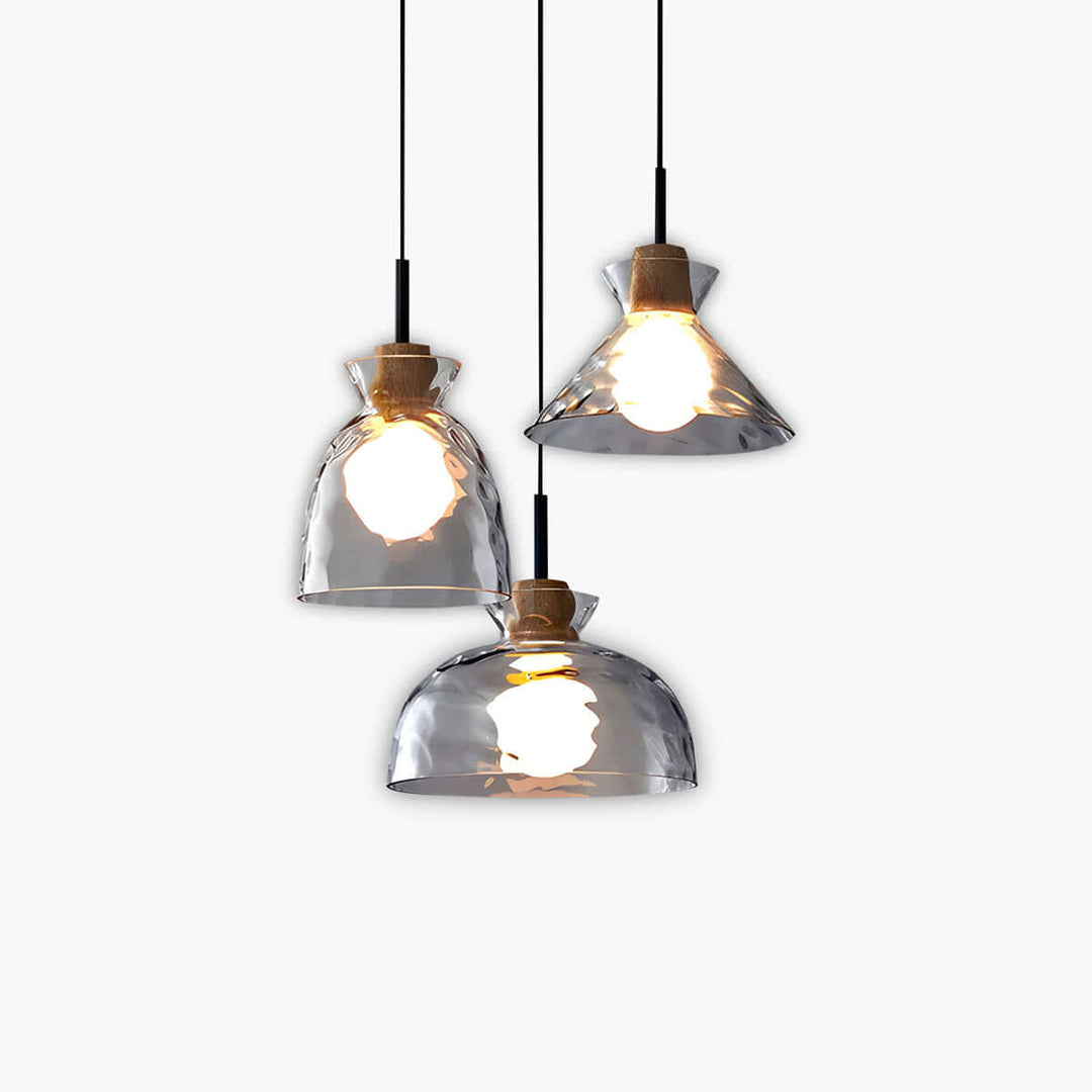 Moderne Glas Lysekrone med 1/3 Hoveder