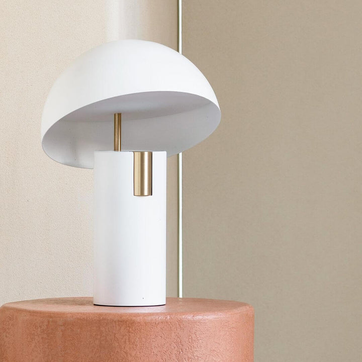 Moderne designer bordlampe med drejelige cylindre