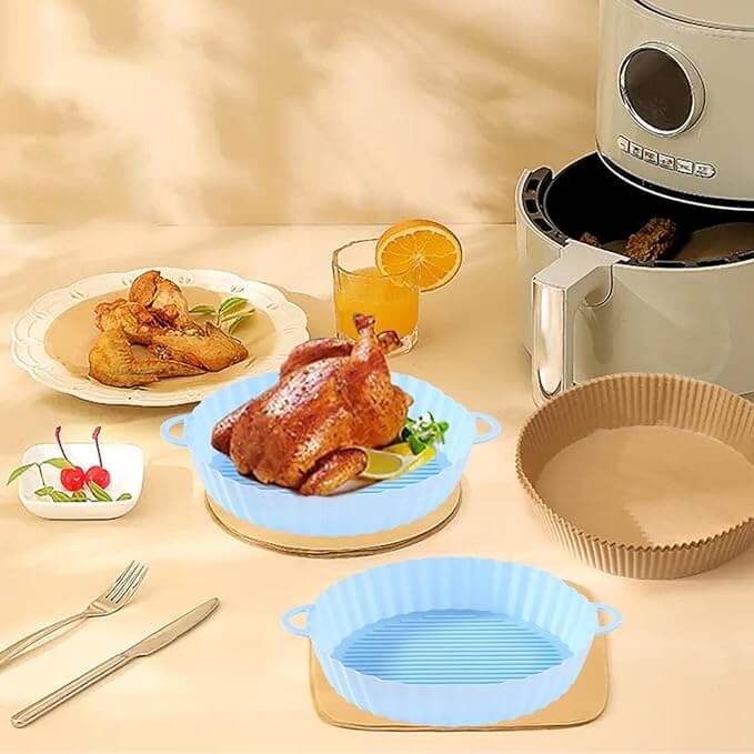 Genanvendelig silikoneindsats til airfryer