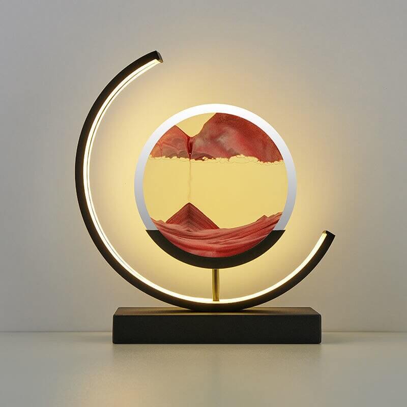 3D Sandbillede Bordlampe - Dynamisk Kunst