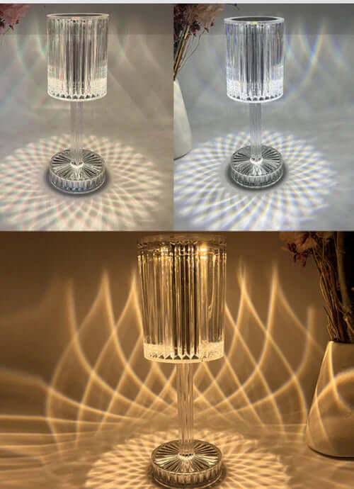 Dimbare Krystal Bordlampe, Moderne design