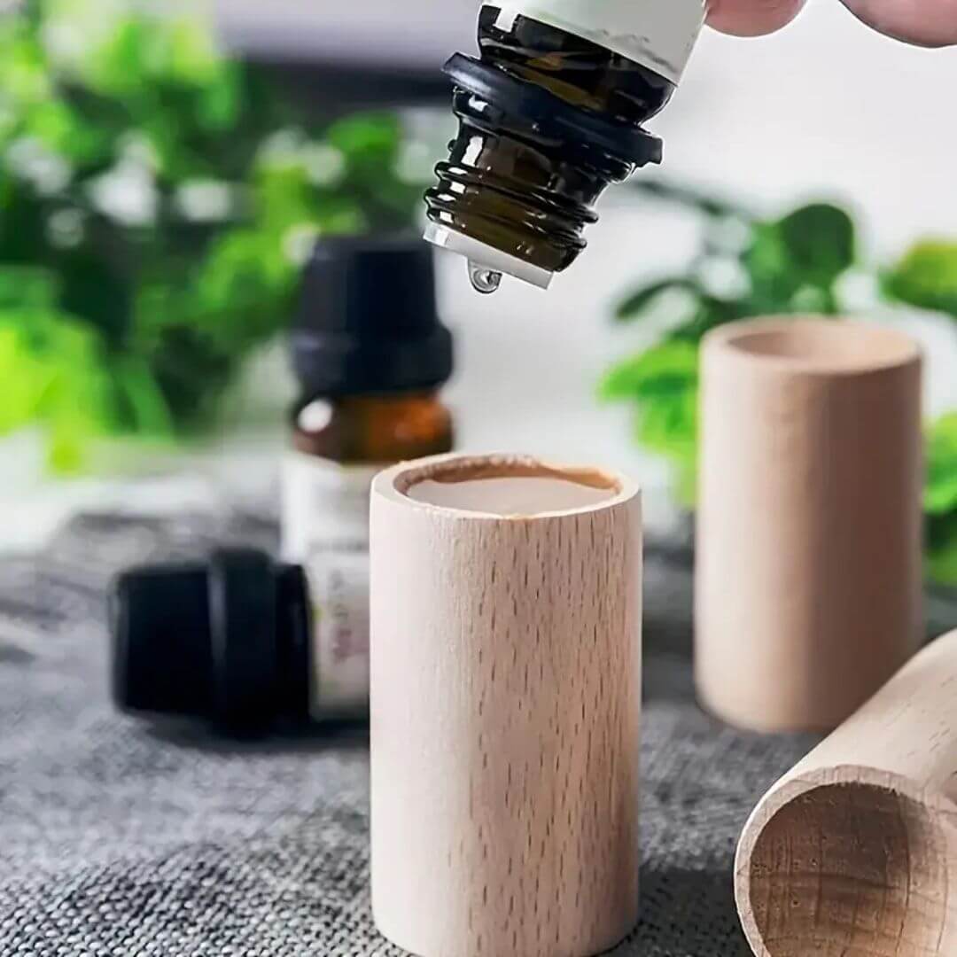 3-pak træ aroma diffusere - naturlig duftspredning