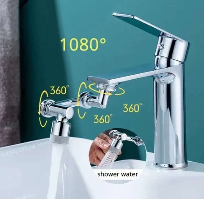 Fleksibel 1080° Vandhaneadapter til Køkken & Bad
