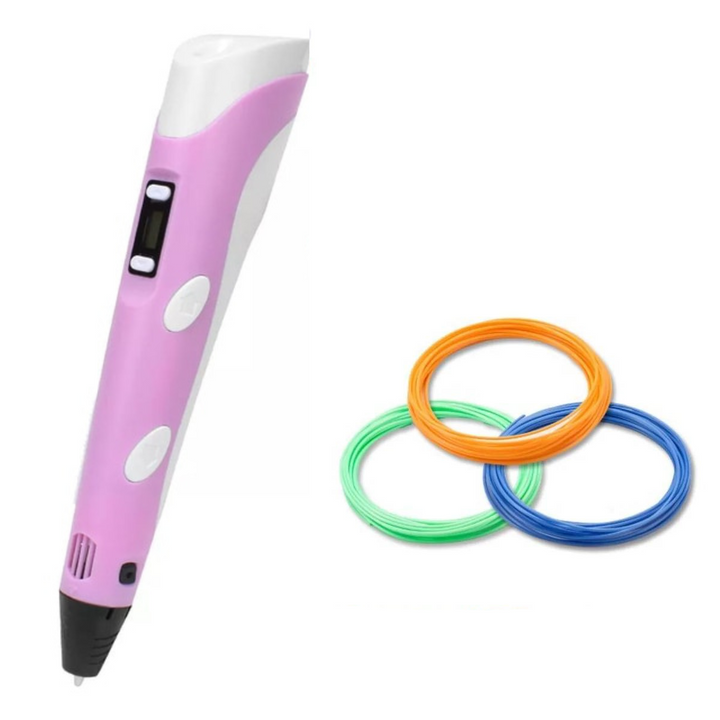 Glødetråd i forskellige farver, klar til brug med en USB-drevet 3D tegnepen.