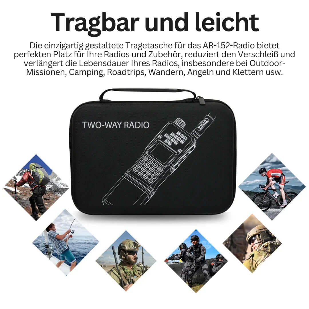 Kompakt Dualband Walkie-Talkie med LCD-Display