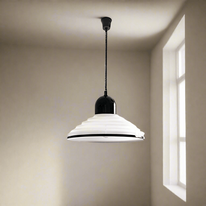 Cremefarvet Glas Pendellampe