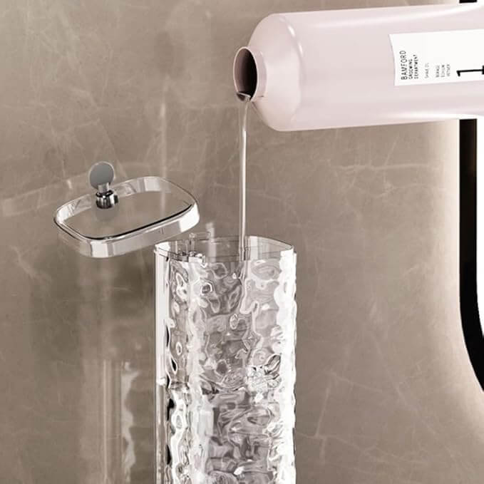 Badeværelses sæbedispenser med sugekop – Moderne og praktisk