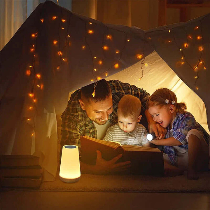 LED Touch Natlys: Dæmpbar stemningslampe