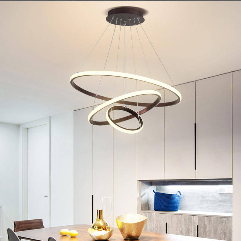 LED Loftloftslampe med 3 Ringen, Dæmpbar