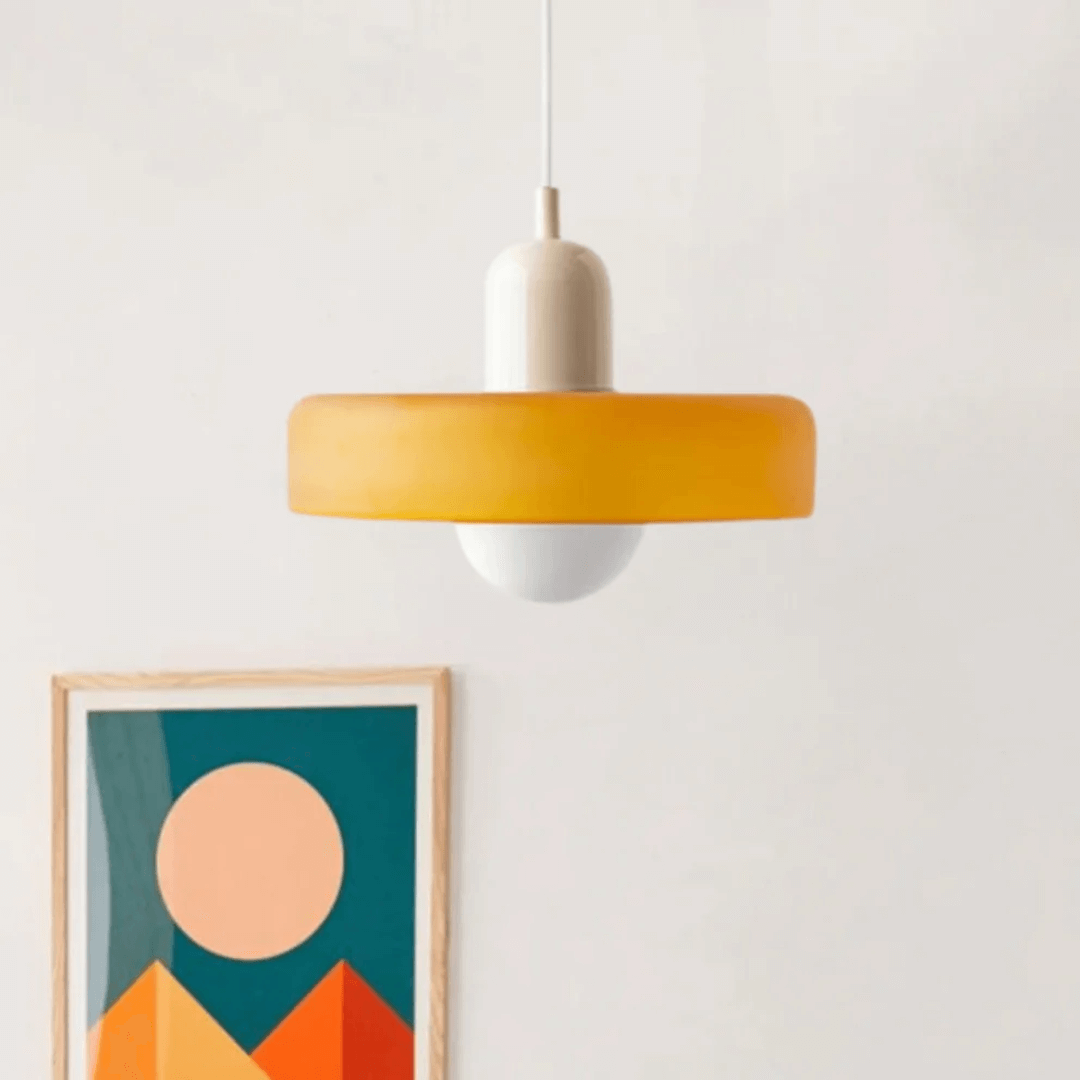 Moderne LED Glas Pendellampe med Justerbare Farver