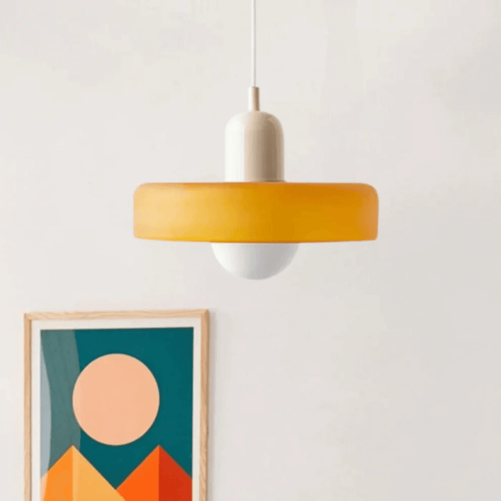 Moderne LED Glas Pendellampe med Justerbare Farver