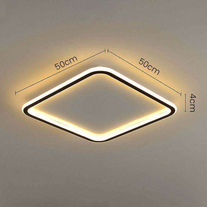 Firkantet LED Loftslampe til Moderne Hjem
