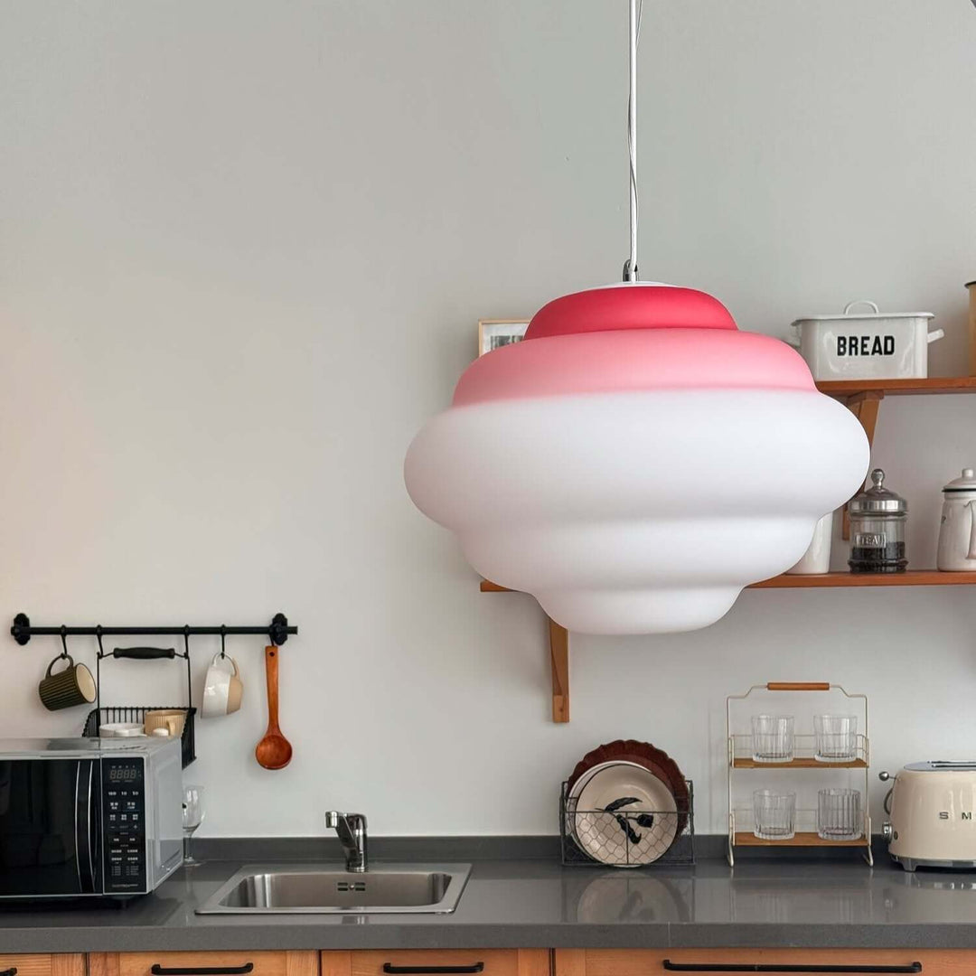 Gradient Sky Cloud Pendel Lampe