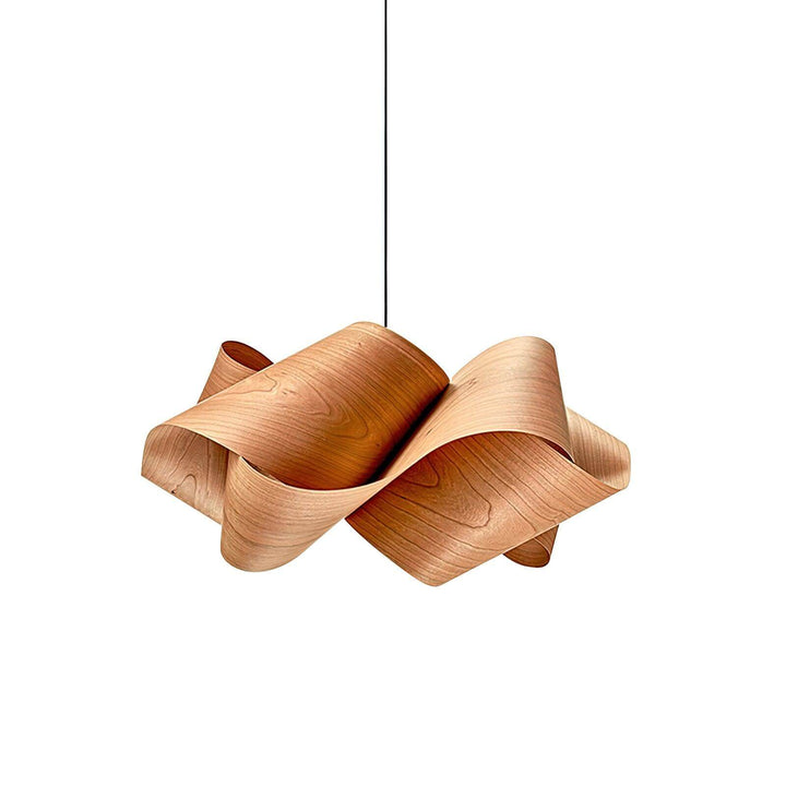 Moderne loft spisebordslampe i træ