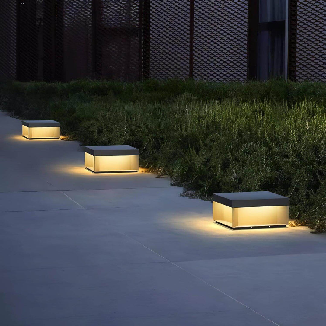 Solar udendørs pullertlampe - vejrbestandig