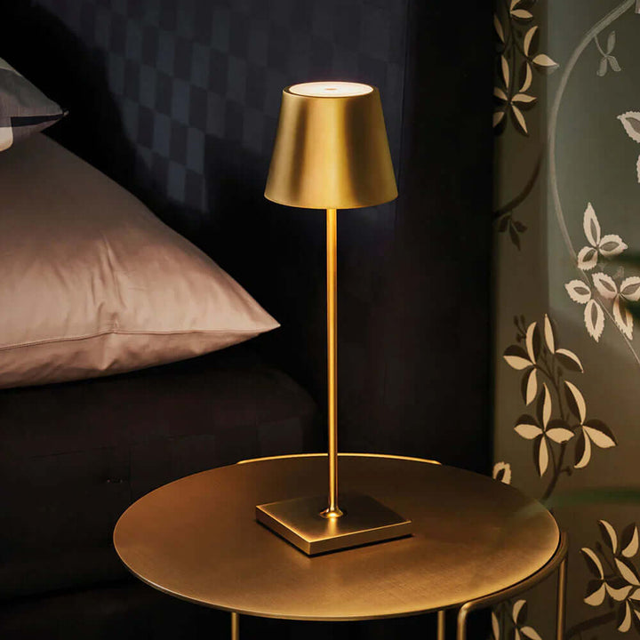 Dæmpbar LED Bordlampe, 38cm, Genopladelig & Touch