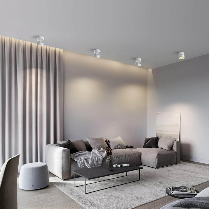 Drejelig LED Loftlampe - Varm Hvid