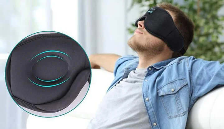 Bluetooth sovemaske med musik og komfort