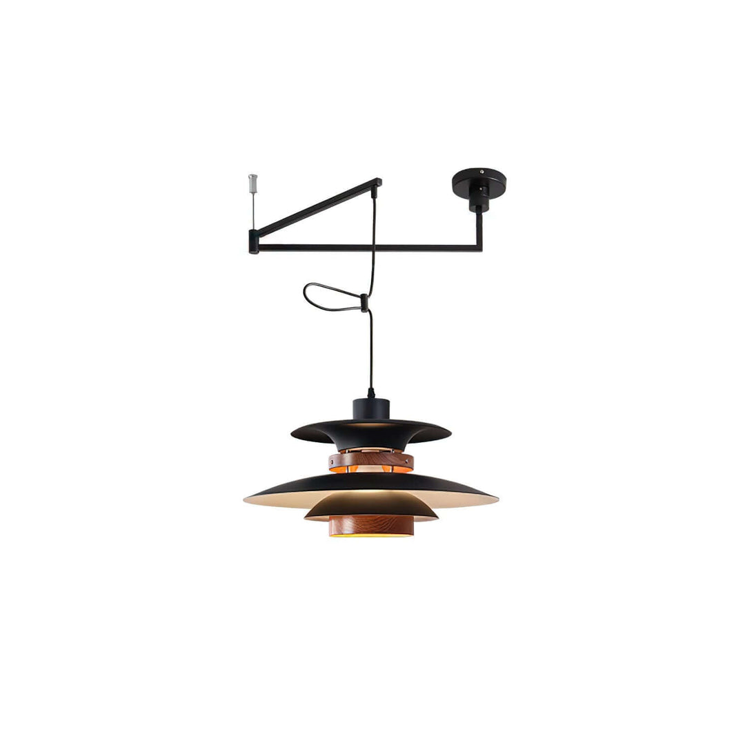 Pendellampe med 4 Skærme - Svingarm Design