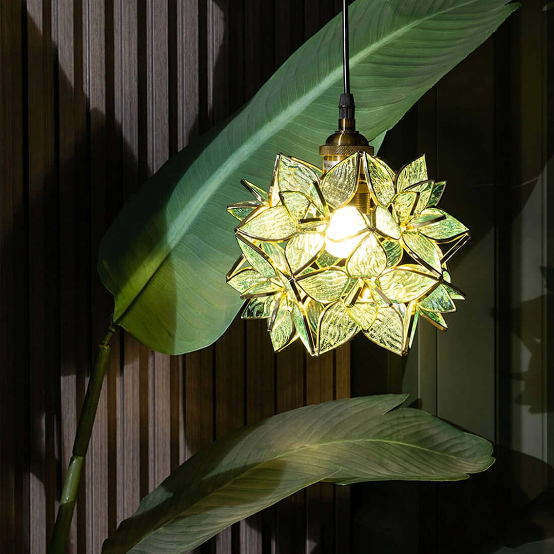 Håndlavet Kapiz Skal Loftslampe