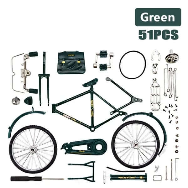 DIY Retro Cykelmodel Sæt - Nostalgisk Dekorationsgenstand