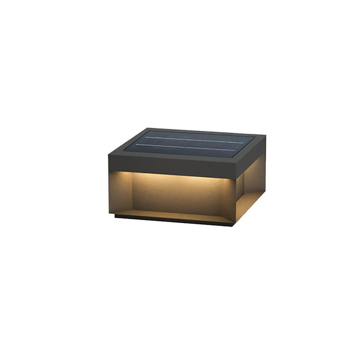 Solar udendørs pullertlampe - vejrbestandig