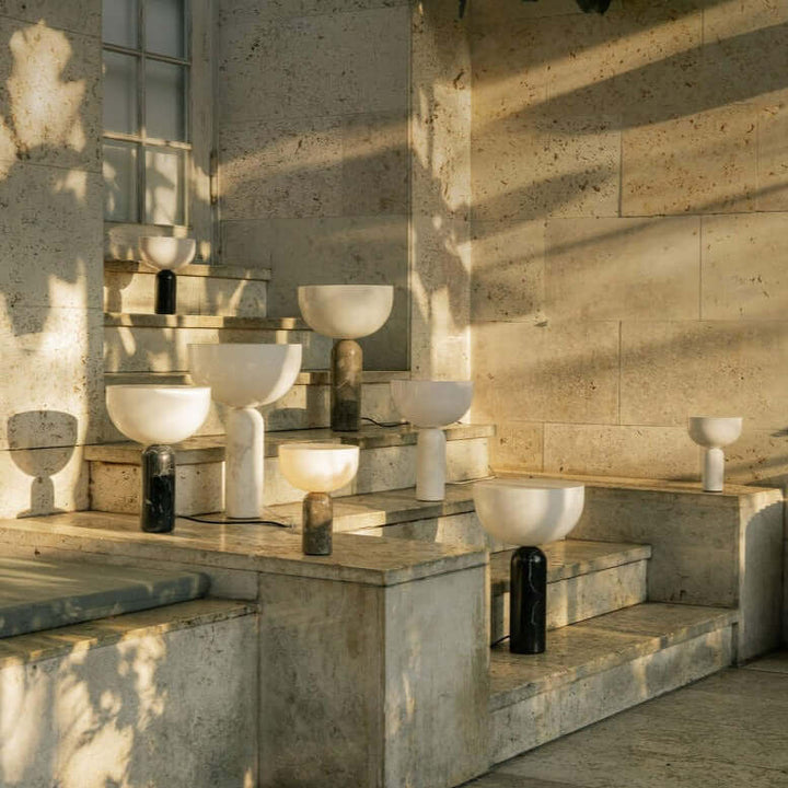 Elegant Marmor Bordlampe til Boligen