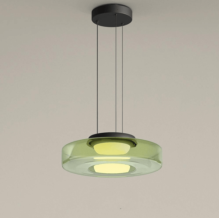 Elegant Bauhaus Glas Pendel Lampe