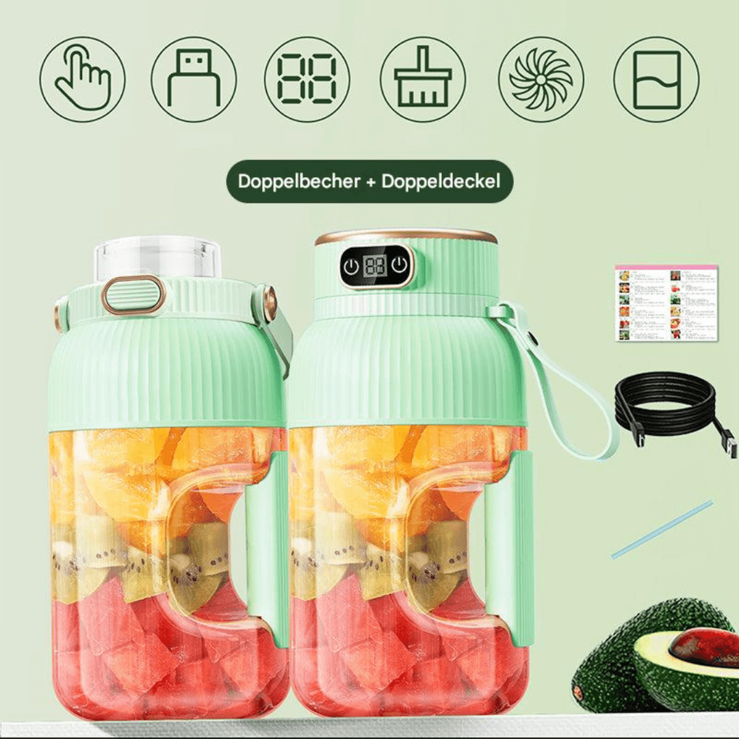 Bærbar Multifunktionsblender 1,2L - Smoothie Maker