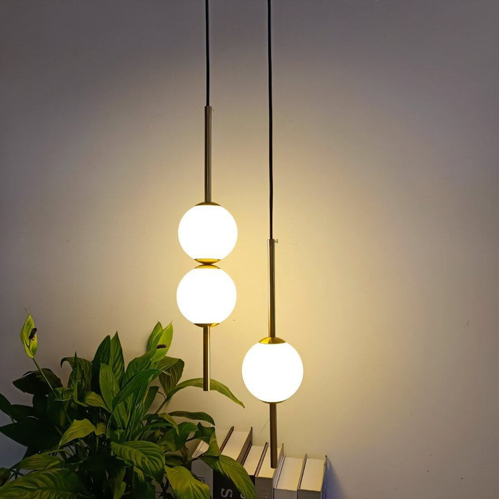 Moderne Glaskugle Pendellampe