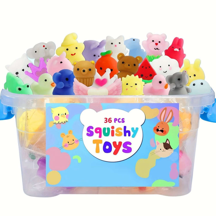 36 Sød Squishy Dyr - Stressaflastning & Festsjov