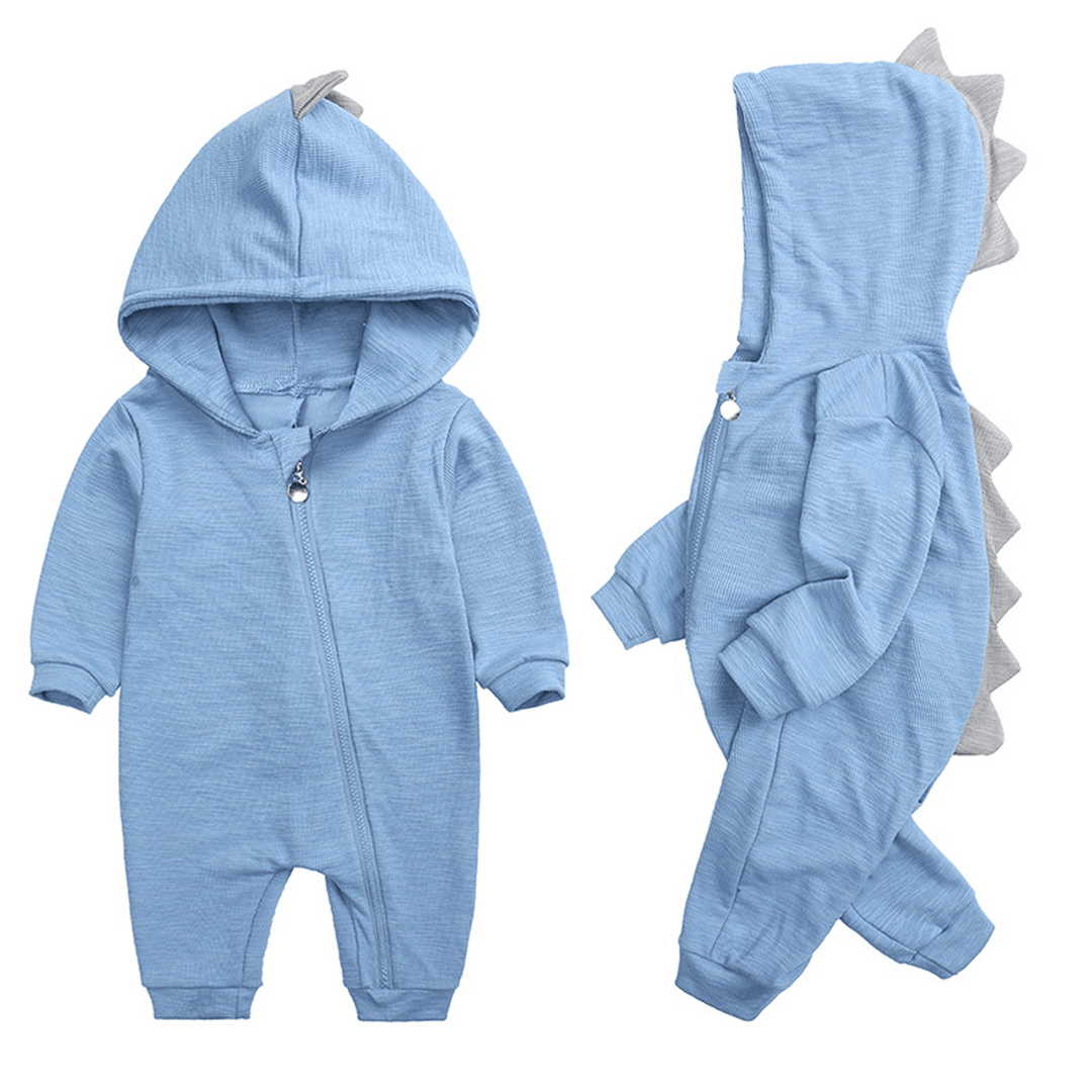 Baby Bodysuit med Dino Hætte - Hyggelig og Bedårende