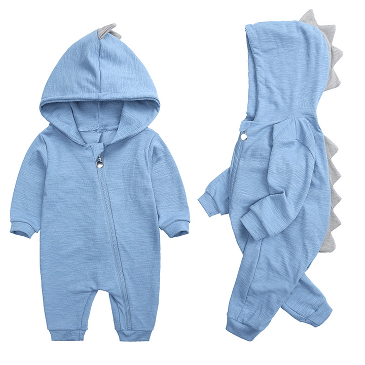 Baby Bodysuit med Dino Hætte - Hyggelig og Bedårende
