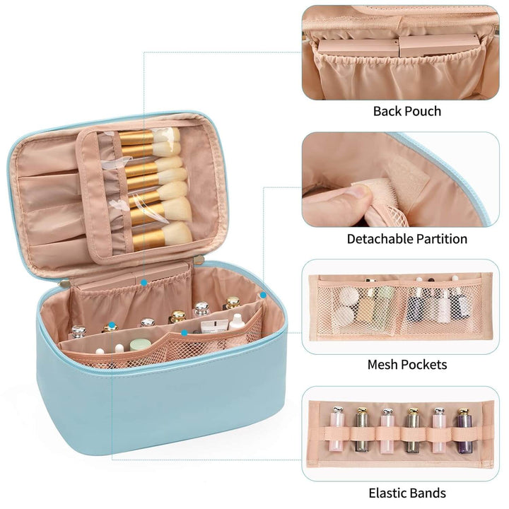 Rejse Make-up Organizer med justerbare rum