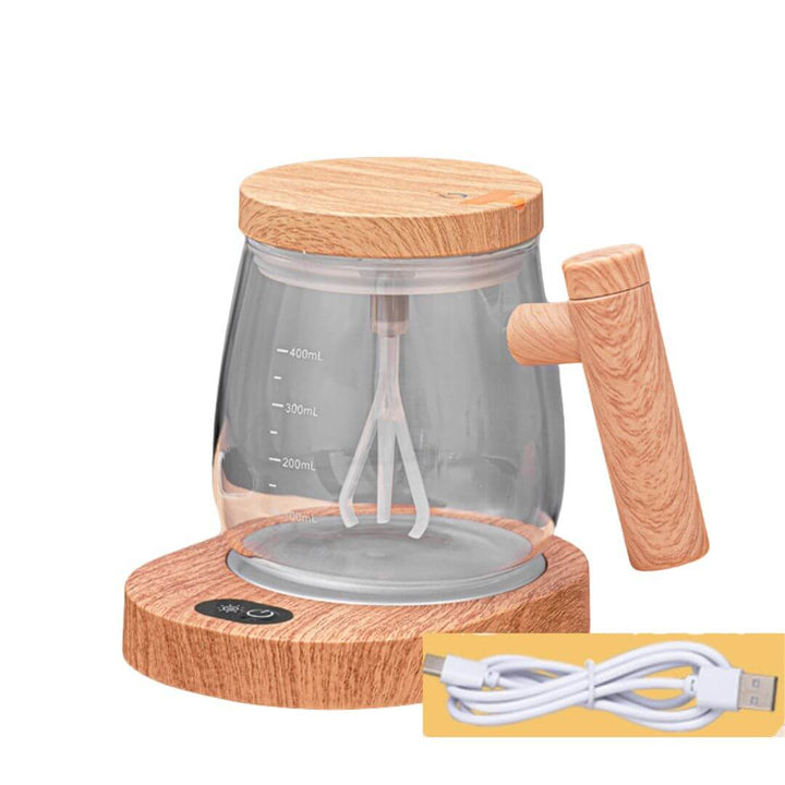 Håndmixer Kop af Træ - 2-i-1 Smoothie Blender