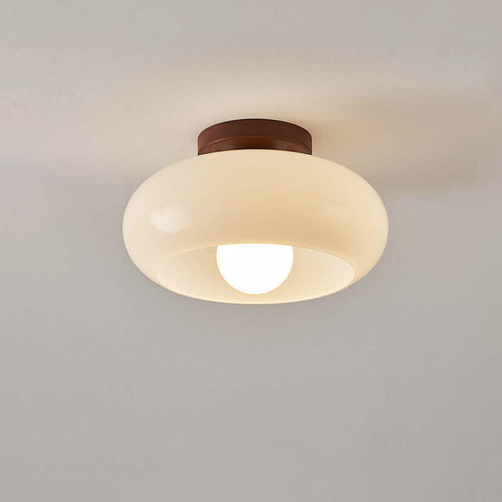 Vintage Hvid Lille Loftslampe til Entré