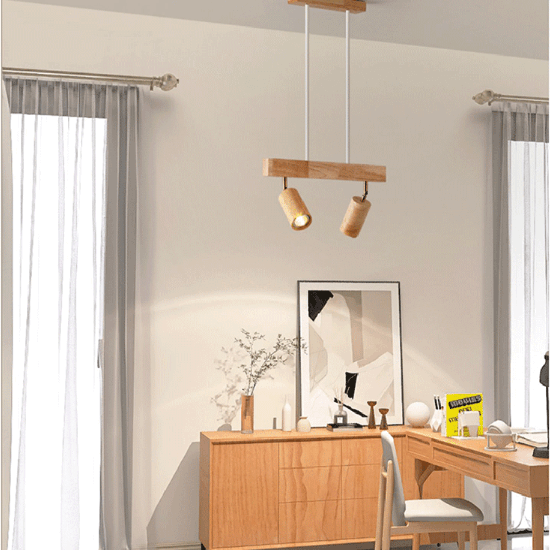 Justerbar loftspot i træ EcoLux