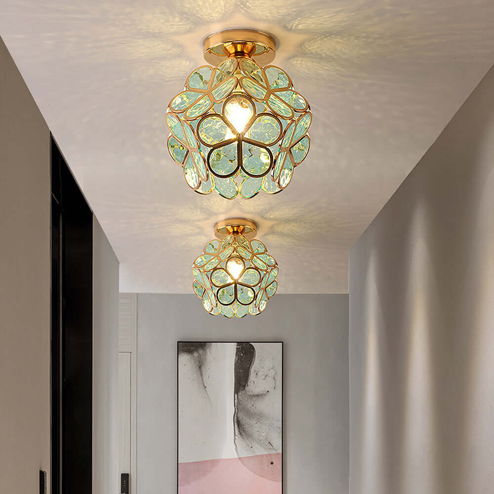 Loft Home Blomster Design Glas Loftlampe