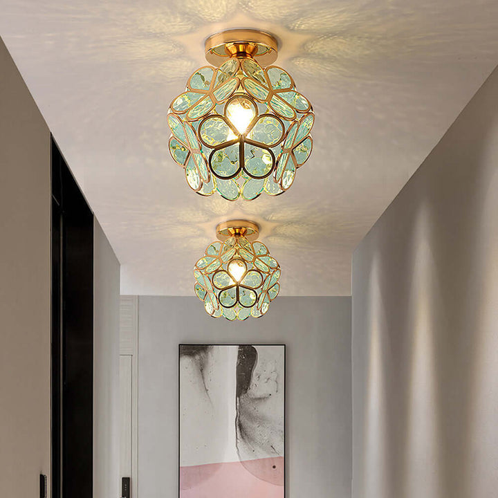 Loft Home Blomster Design Glas Loftlampe