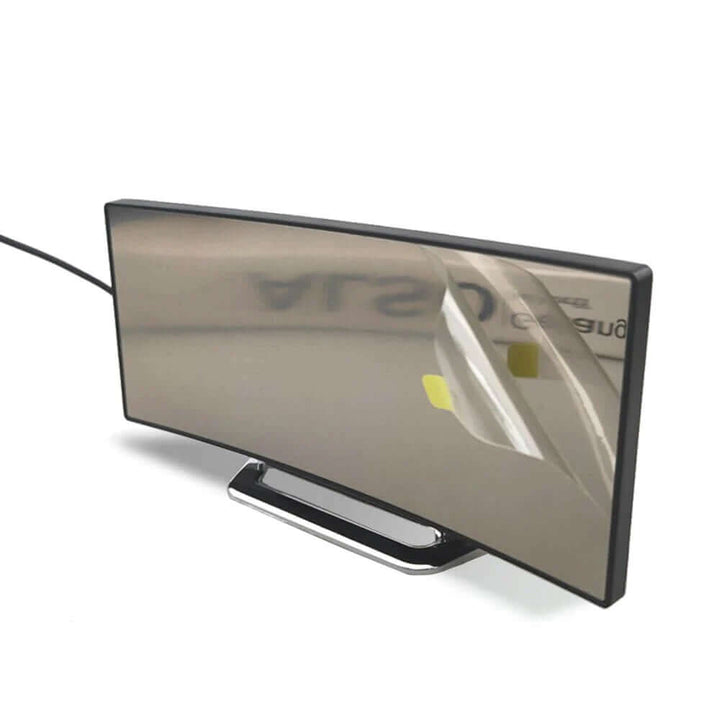 Moderne LED-digitalt vækkeur med buet design