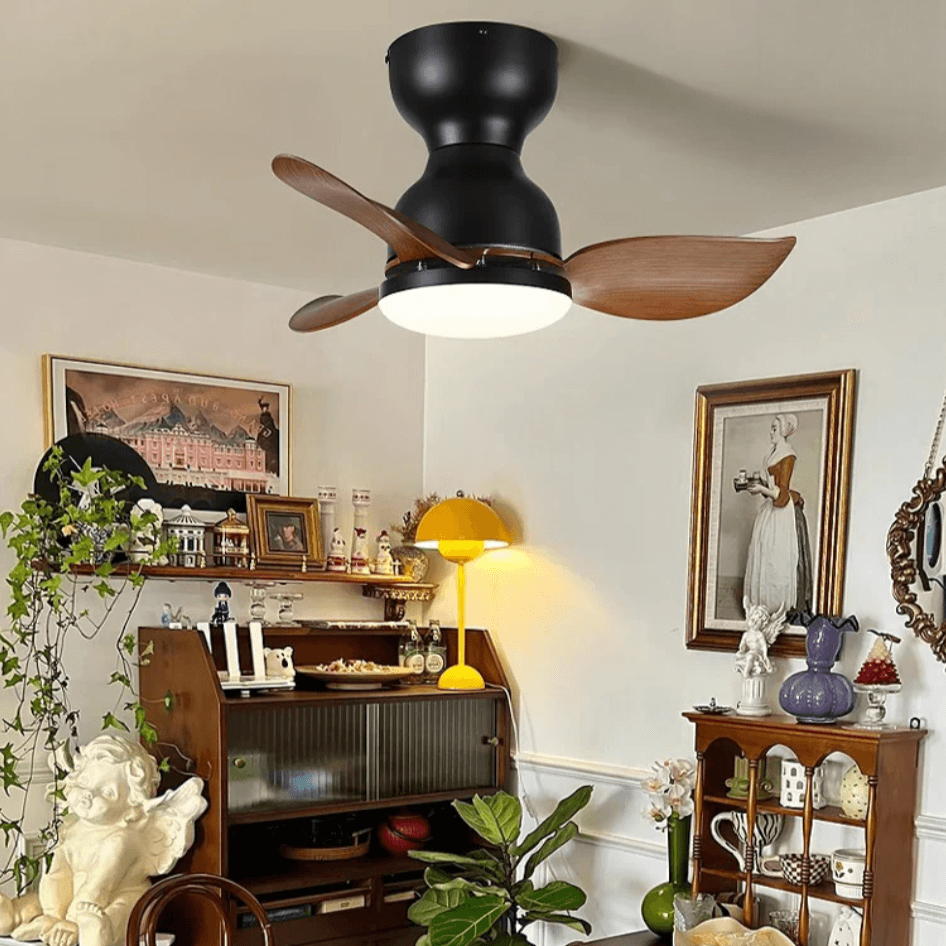 Moderne 46cm loftventilator med LED-lys
