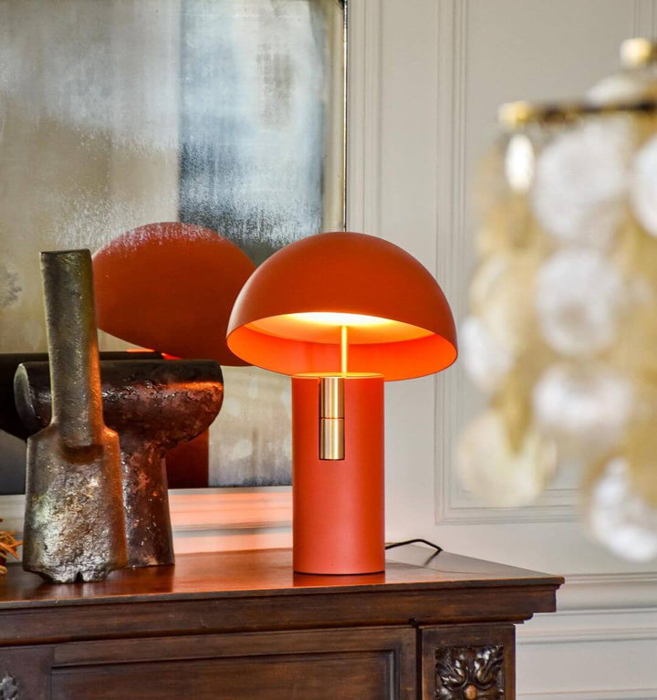 Moderne designer bordlampe med drejelige cylindre