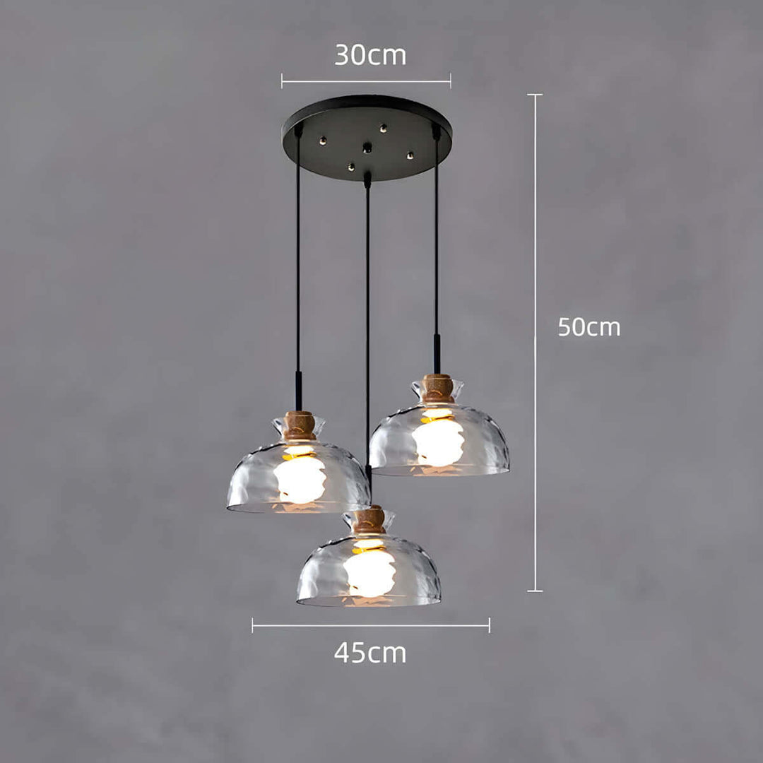 Moderne Glas Lysekrone med 1/3 Hoveder