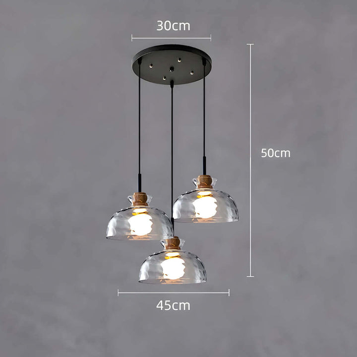Moderne Glas Lysekrone med 1/3 Hoveder
