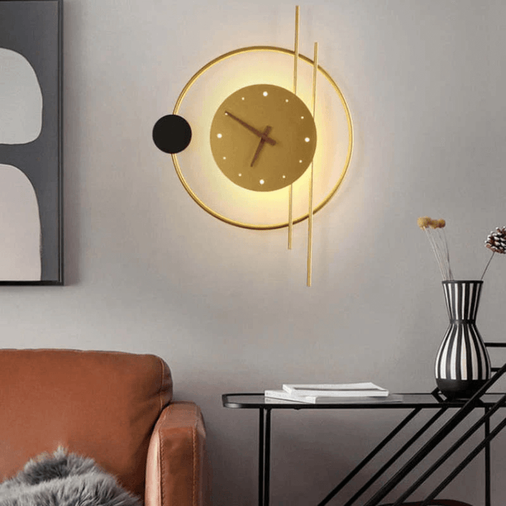 LED Vægur med Belysning, Moderne Design